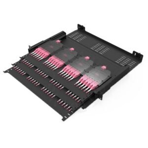 1u 144 cores high density mpo/mtp to lc slide patch panel with mpo 12 cassette