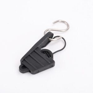 adss cable plastic wire tension clamp for figure 8 cable with stainless steel metal hook