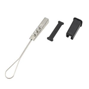 Metal Aerial Drop Wire Clamps With Neoprene Shim And Wedge, 1.2kn Beaking Load, 45g