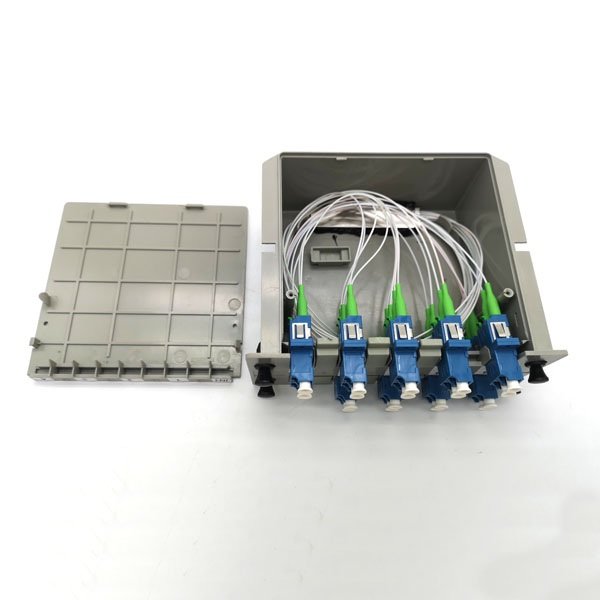 2x16 epon splitter lc/upc connectors 1260 1650nm,0.3mts,lgx box type splitter g657a1 fiber, 14.6db loss