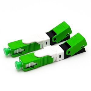 esc250d fast connector sc field installable for ftth drop cable 2*1.6mm, 2*3.0mm flat drop cable, 52mm, individual pack