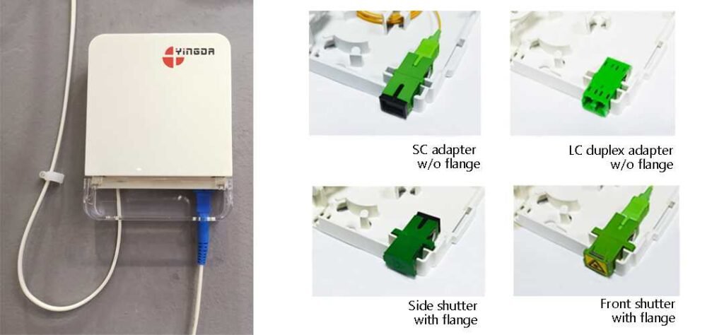 ftb86e with different types of fiber adapters